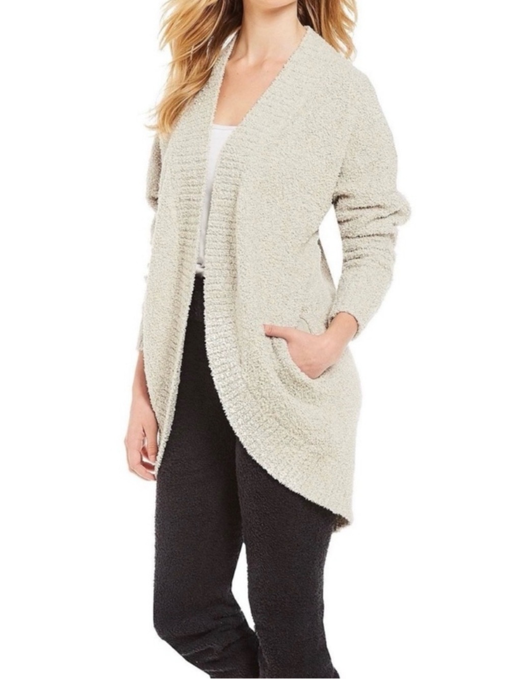 UGG Gray Women's Fremont Fluffy Knit Cardigan size medium